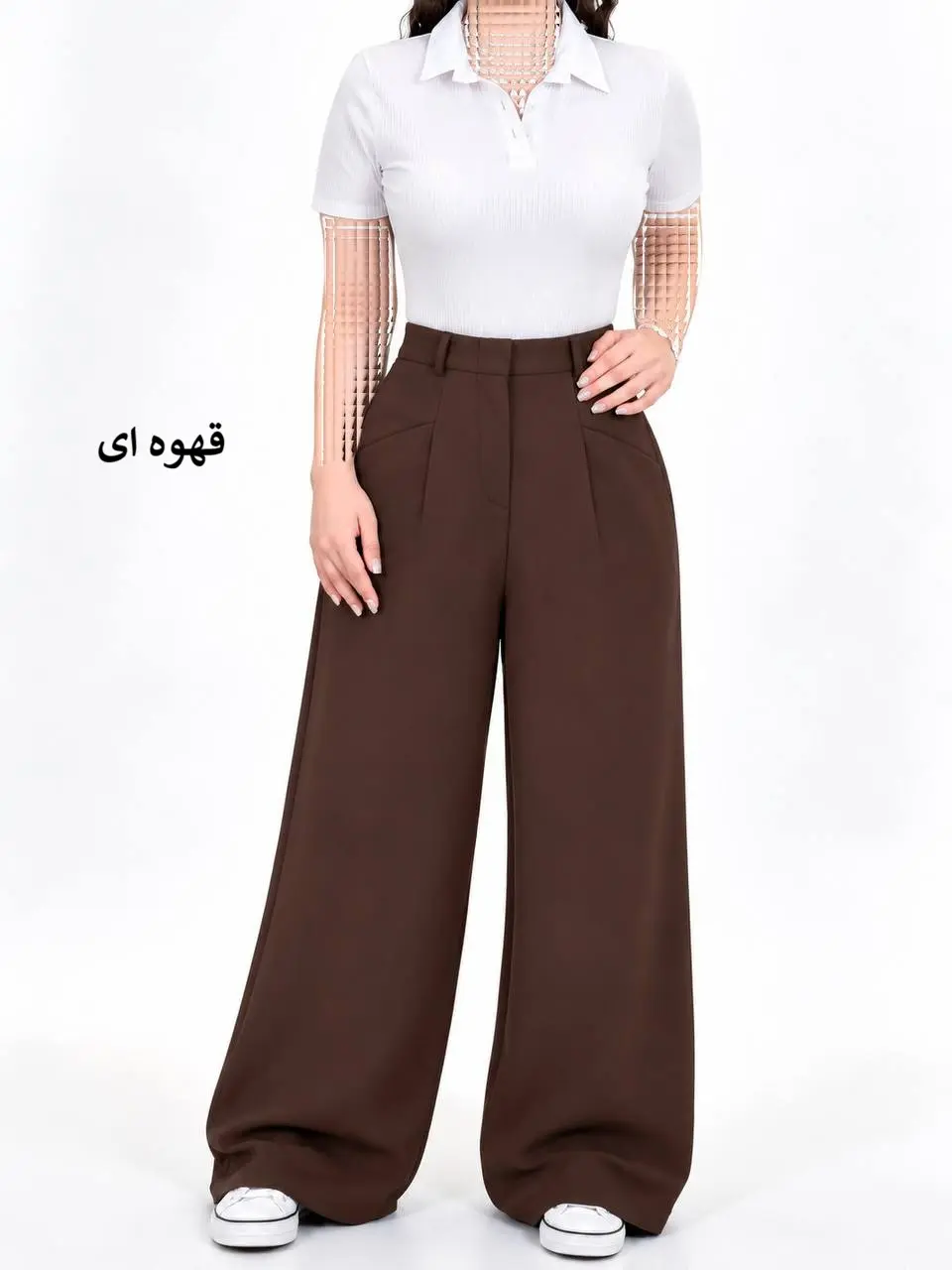 7563-شلوار مزونی کرپ ela